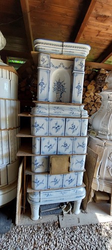 Antica stufa maiolica - stufa, in