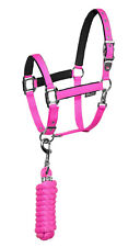 EQUESTRO Capezza cavezza longhina lunghina cavallo COB nylon rosa fucsia
