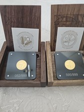 Due Monte Da 10 E 20 Lire 20 Euro Riedizione Lira Oro 999 Grammi 7,776 Cadauno 