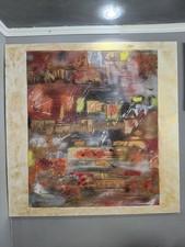 Quadro Moderno Astratto Realizzato A Mano 100 X 100 Cm