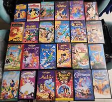 VHS Walt Disney 24 + famosi Classici Disney Originali Cartoni Bambini Collezione