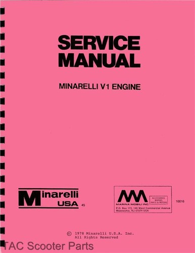 Minarelli engine service - minarelli, v1