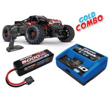Traxxas Wide Maxx 1/10 Monster Truck RTR rosso oro combinato TRX89086-4-ROSSO-ORO-C...
