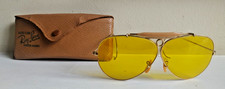 Occhiali da sole vintage Ray-Ban Shooter Bullet B&L 1/10 12K GF giallo Bausch & Lomb