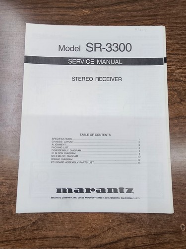 Manuale servizio marantz - manuale,