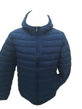 Navigare piumino uomo con cappuccio integrato in tessuto waterproof