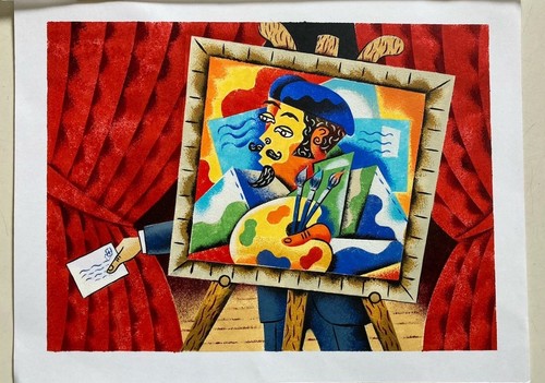 Dipinto illustrazione guazzo - dipinto/illustrazione, a