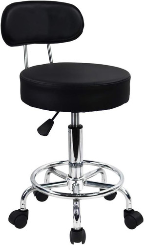 Sgabello rotelle con - a,