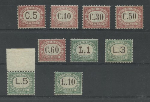 San marino 1924 tasse - tasse, rara
