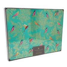 Sara Miller London Tovagliette Green Birds Set di quattro sughero a base di Portmeirion