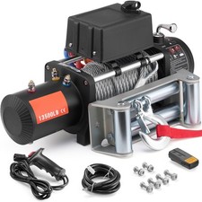 Verricello Elettrico 12V 6123KG 13500LBS Verricello Motore Fuoristrada Acciaio