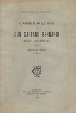Commemorazione di Don Gaetano Bernardi. . Alfonso Cardinale Capecelatro. 1896. .