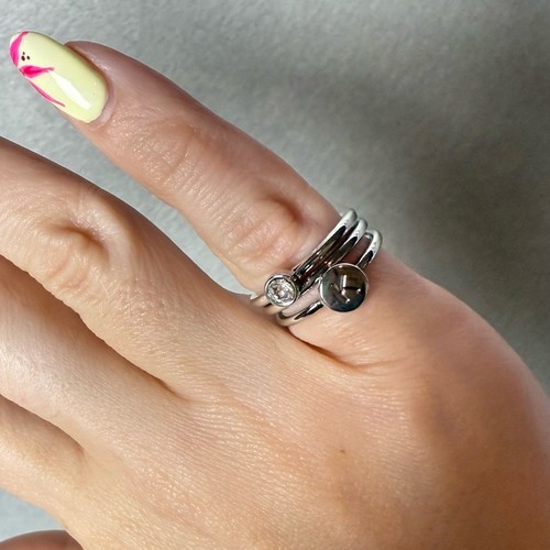 Bansri iniziale anello - k, 3