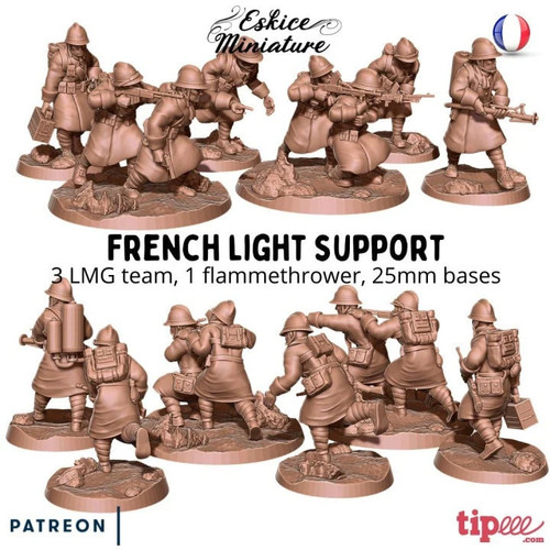 Wwii french light - light, support