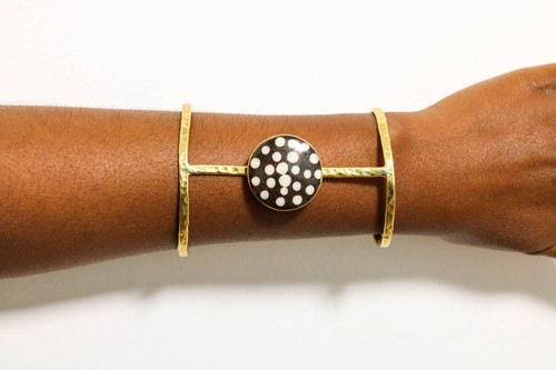 Bracciale ottone africano - bracciale,
