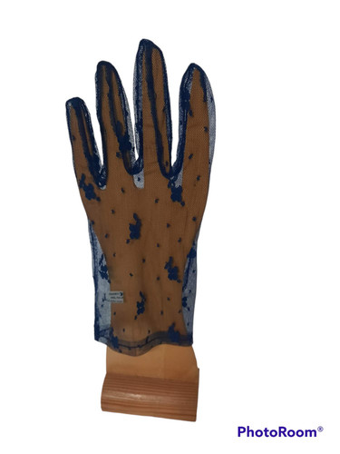 Guanto pizzo blu - guanto,