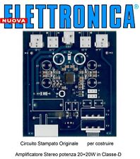 c.s. LX1794 nE nuova ELETTRONICA Amplificatore Stereo potenza 20+20W in Classe-D