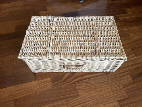 Cestino vimini con - vimini,
