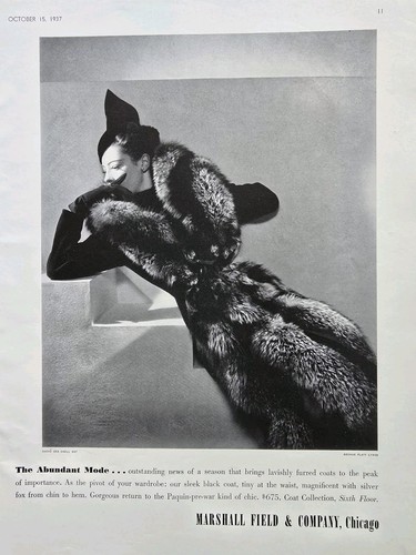 Cappotto pelliccia donna 1936