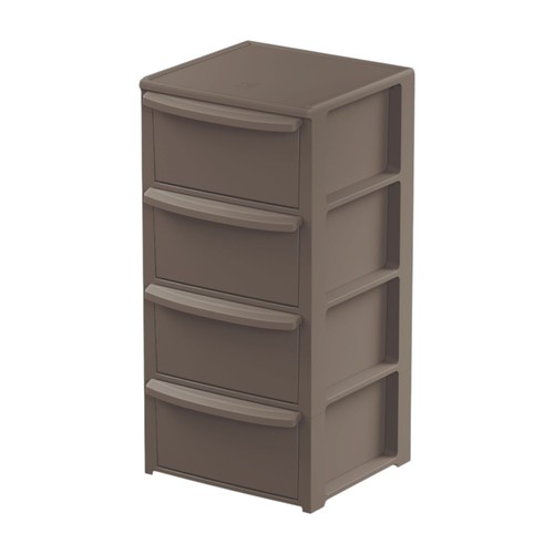 Cassettiera plastica con 4 - con,