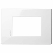 BTicino HW4803HD Axolute Air - placca rettangolare Monocromatiche 3 posti bianco