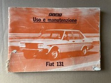 Fiat 131 Mirafiori Libretto Manuale Uso e Manutenzione 1978 Italiano