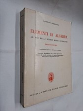 ELEMENTI DI ALGEBRA SCUOLE MEDIE VOLUME 1 - FERRAUTO - DANTE ALIGHIERI - 1994