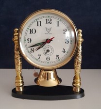 Orologio Sveglia Da Comodino White Dove Meccanico Vintage Nuovo