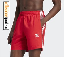 COSTUME ADIDAS ORIGINALS SHORT SWIM 3 STRIPES - IT8654 col. rosso/bianco
