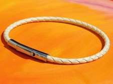Bracciale uomo/donna 3mm panna