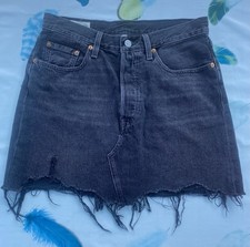 Levi’s Strauss&co, Gonna  Jeans, corta, colore nero, taglia 28