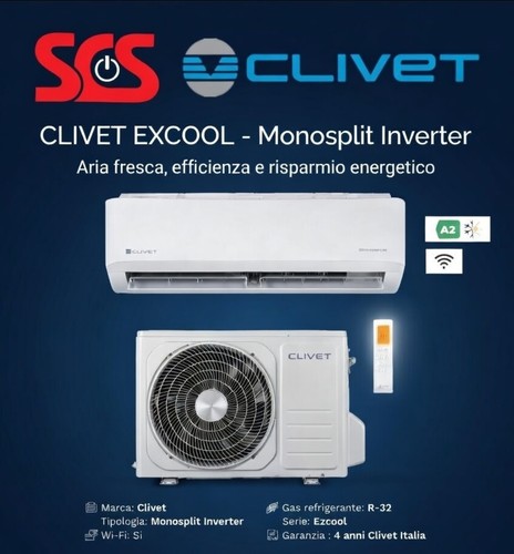 Clivet condizionatore 9000 btu - 9000,