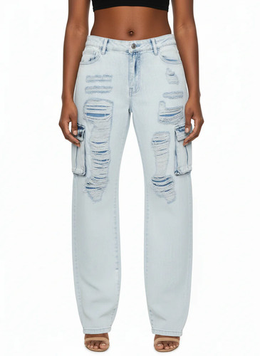 Jeans cargo con tasche
