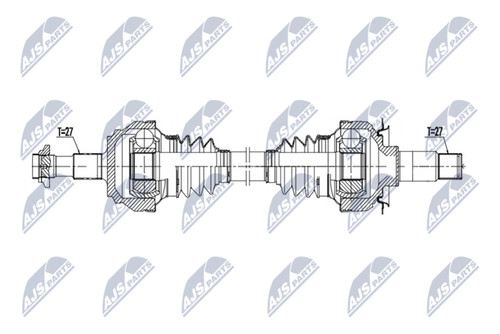 Nty albero motore 807mm - albero, di