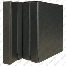 RACCOGLITORE PER FRANCOBOLLI BLACK CON CUSTODIA A 24 ANELLI REALIZZATO A MANO