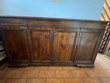 credenza bassa noce massiccio antica inizio XX Piemonte