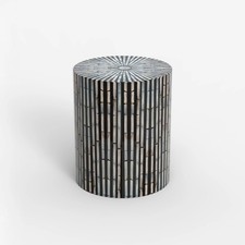 Tavolino cilindrico da salotto