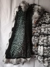 Pelliccia animalier bianca