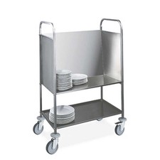 Carrello acciaio inox 2 piani