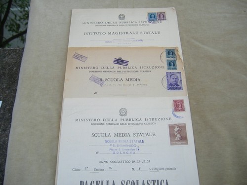 Pagelle bologna 1946 con - pagelle,