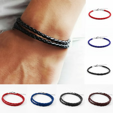 Bracciale cuoio intrecciato