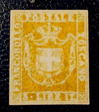 ANTICHI STATI TOSCANA 1860 GOVERNO PROVVISORIO FIRMATO TIMBRATO 3 LIRE CAT. N°23