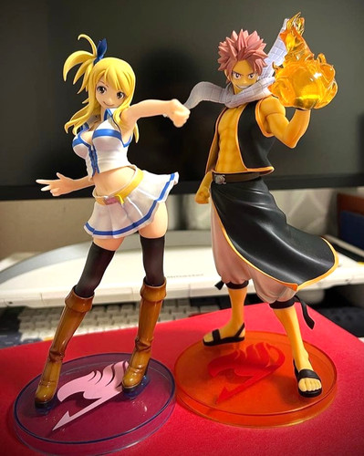 Set figure fairy tail natsu - set,