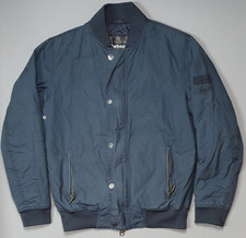 Barbour Steve McQueen Giacca Bomber Cera Faggio Piccolo Blu Navy Biker Blouson