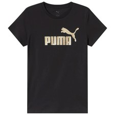 T-shirt donna cotone PUMA 692160-01 nero-oro