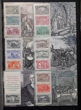 1992 FRANCOBOLLI  ITALIA FOGLIETTI COLOMBO SERIE COMPLETA NUOVA