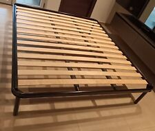 Rete Letto Matrimoniale 160cmx190cmx30H cm. Doghe in legno e telaio in ferro