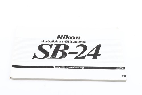 Nikon speedlight manuale - speedlight, sb-24