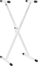Supporto Stand Tastiera Keyboard Stage Piano Semplice a X Regolabile Bianco
