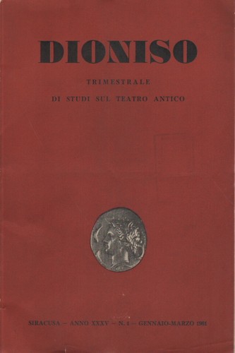 Dioniso anno n 1 - n.,